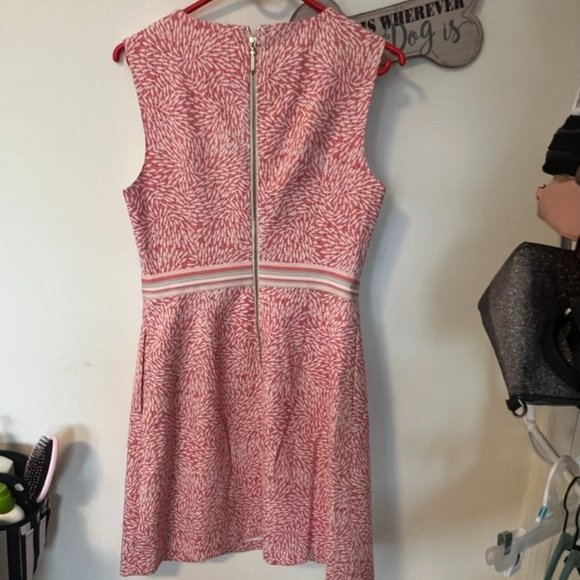 Ted Baker Hoprr pink white sleeveless dress size 2 nwot - Picture 3 of 5